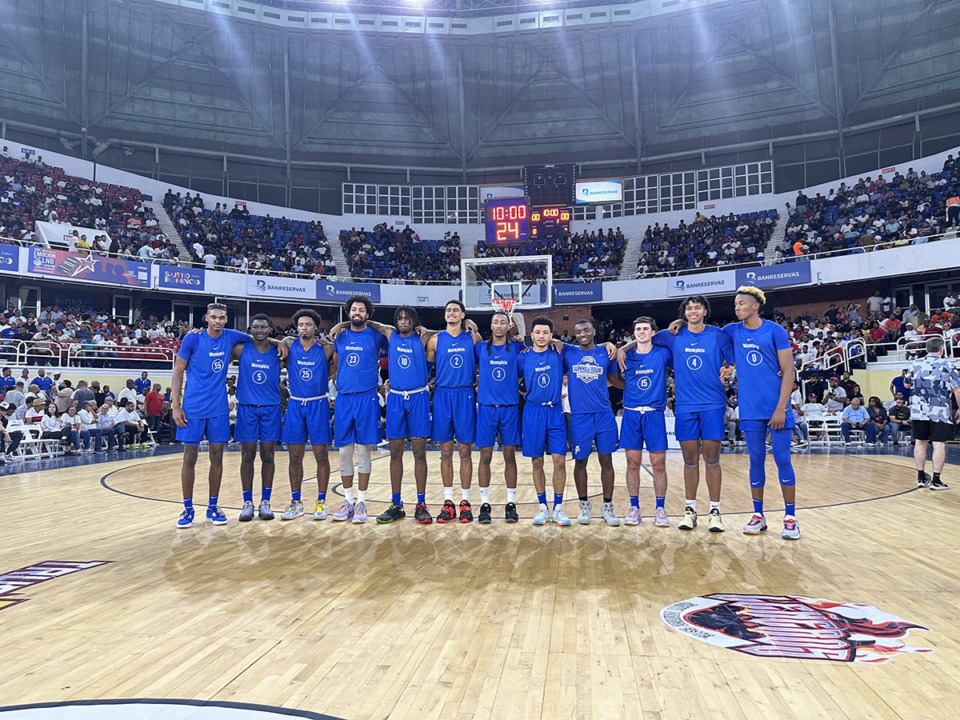 <strong>The University of Memphis men's basketball team played their first exhibition game in La Romana, Dominican Republic, Aug. 2.</strong> (Parth Upadhyaya/The Daily Memphian)