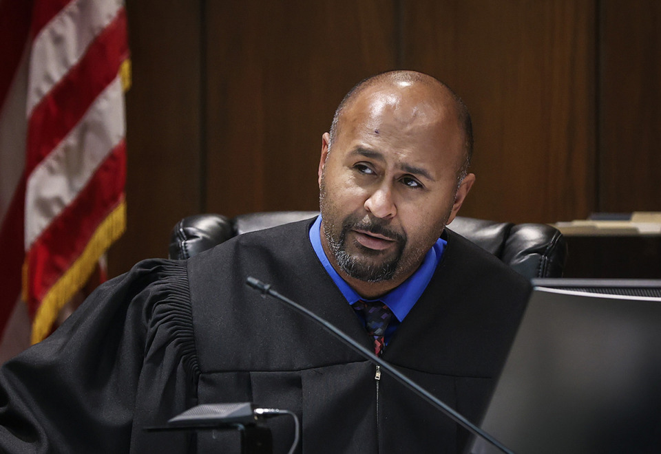 <strong>Shelby County Criminal Court Division 3 Judge James Jones Jr. sits in his courtroom May 1.</strong> (Mark Weber/The Daily Memphian file)