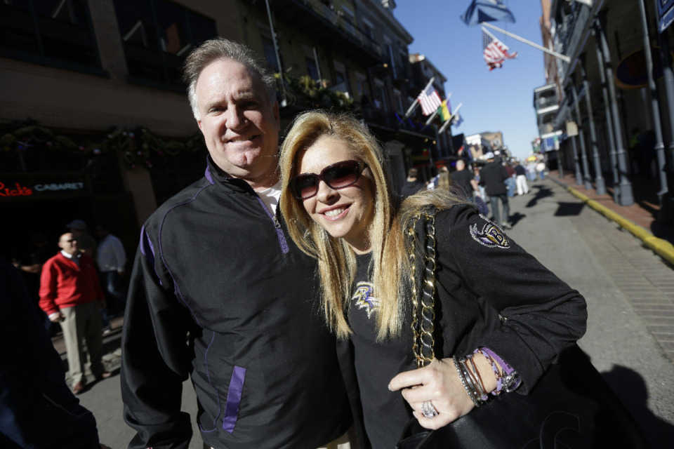 <strong>In this Feb. 1, 2013, photo, Sean and Leigh Anne Tuohy stood on a street in New Orleans. Former NFL lineman Michael Oher has filed a petition seeking to end a conservatorship with the couple.</strong> (Gerald Herbert/AP file)