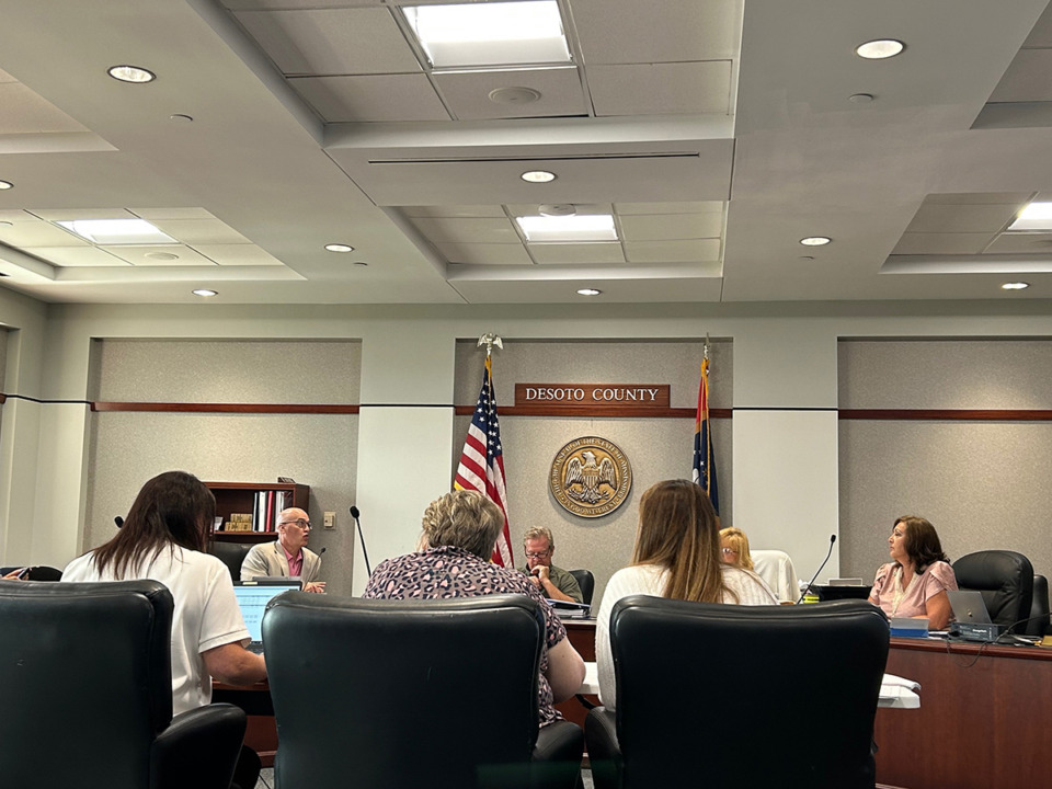 <strong>The DeSoto County Board of Supervisors discussed the county&rsquo;s fiscal year 2024 budget at a meeting Monday, Aug. 14.</strong> (Beth Sullivan/The Daily Memphian)