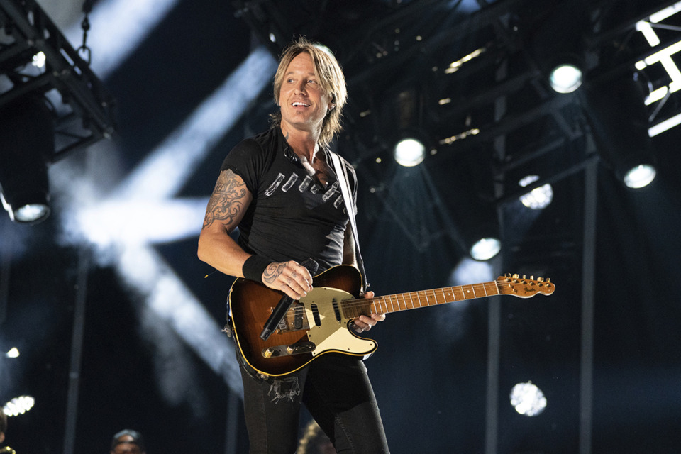 <strong>Keith Urban performs during the 2023 CMA Fest June 9 at Nissan Stadium in Nashville.</strong> (Amy Harris/Invision/AP file)