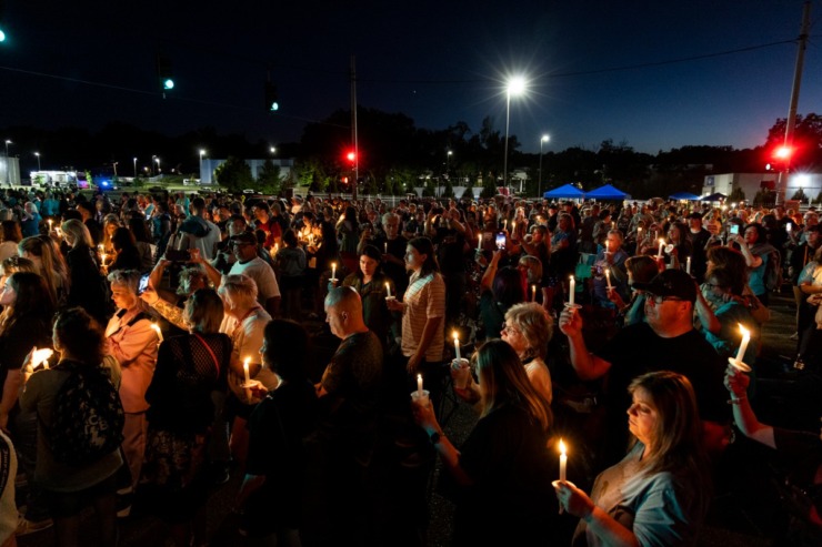 <strong>Thousands gather annually on Aug. 15-16 at Graceland to commemorate Elvis Presley.</strong> (Brad Vest/Special to The Daily Memphian)