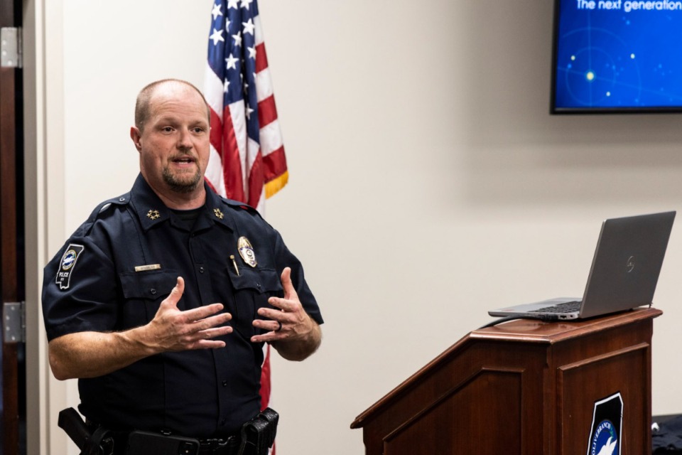 <strong>Olive Branch Police Chief William Cox won the job, in part, due to the officer-retention strategy he presented. He was hired in 2022 to replace longtime police chief Don Gammage, who retired.</strong> (Brad Vest/The Daily Memphian file)