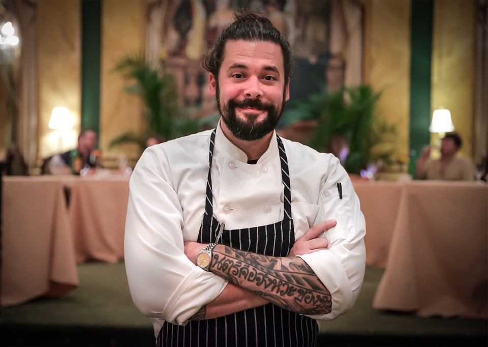 <strong>Chef Keith Clinton poses for a portrait at Chez Philippe Aug. 17.</strong> (Patrick Lantrip/The Daily Memphian)
