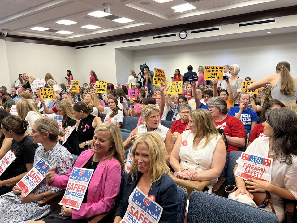 <strong>Gun-reform supporters filled the House Civil Justice Subcommittee on Tuesday, Aug. 22, 2023.</strong> (Ian Round/The Daily Memphian)