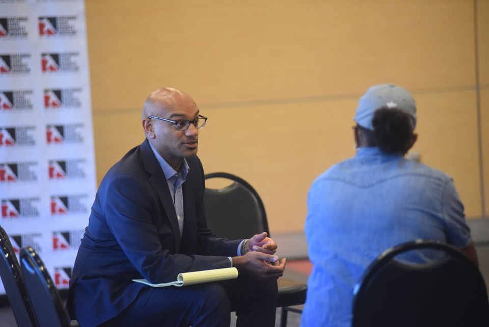 <strong>Department of Justice officials met with community members at the National Civil Rights Museum as part of its pattern or practice investigation Aug. 30, 2023.</strong> (Ben Wheeler/The Daily Memphian)