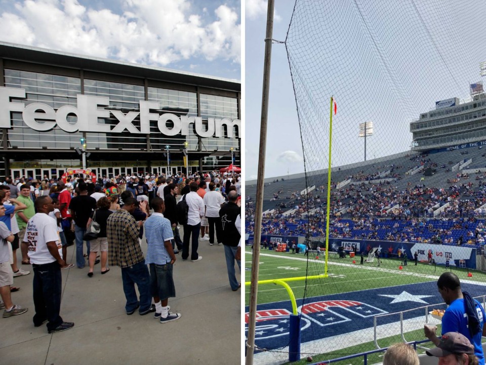 <strong>The City of Memphis has gotten a stadium funding package from the State of Tennessee, but not a dollar has been allocated to either FedExForum or Simmons Bank Liberty Stadium.</strong> (The Daily Memphian file; David Boyd/The Daily Memphian file)