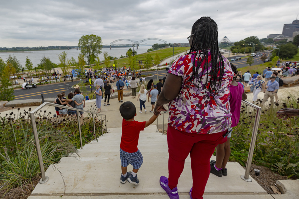 <strong>Tom Lee Park officially reopens to the public in Downtown Memphis Saturday, Sept. 2, 2023.</strong> (Ziggy Mack/Special to The Daily Memphian)