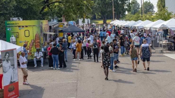 <strong>Food and vendors added to the fun at the Collage Dance Collective&rsquo;s third annual Memphis Dance Festival in Binghampton on Saturday, Sept. 16, 2023.</strong> (Ziggy Mack/Special to The Daily Memphian)