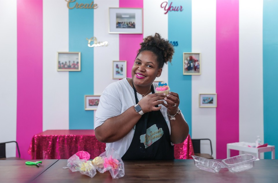 <strong>&ldquo;I want the dessert studio to be a place where you can create your own happiness,&rdquo; Sweet Aroma owner Quishandrea Williams said.</strong> (Patrick Lantrip/The Daily Memphian)
