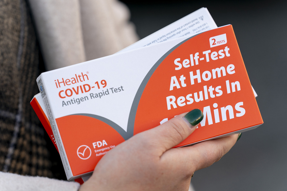 <strong>The Shelby County Health Department is offering free at-home COVID-19 test kits.</strong> (Andrew Harnik/AP Photo file)
