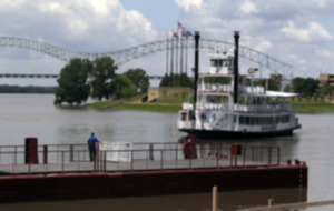 <strong>The Island Queen prepares to dock along the floating platform at Beale Street Landing.</strong> (The Daily Memphian file)