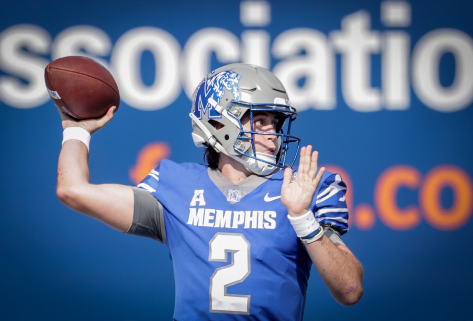 <strong>&ldquo;Kudos to my team and my teammates for doing a great job and having the will to continue to push,&rdquo; said Tigers quarterback Seth Henigan (2) ,of the Sept. 30, 2023 win over Boise State.</strong> (Patrick Lantrip/The Daily Memphian)