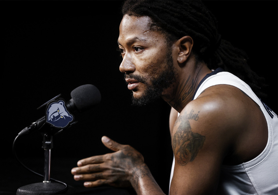 <strong>&ldquo;I&rsquo;m very blessed to be in this situation and understand that everything goes full circle,&rdquo;&nbsp;Memphis Grizzlies guard Derrick Rose told the media on Monday, Oct. 2.&nbsp;</strong> (Mark Weber/The Daily Memphian)