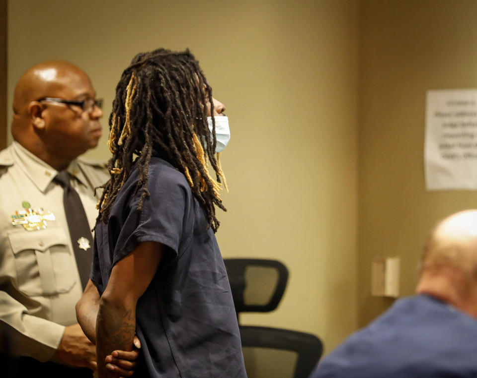 <strong>Kevin Young is arraigned before Shelby County Criminal Court Division X Judge Jennifer Mitchell on charges related to a shooting at FedExForum on Sept. 7 during a Lil Baby concert.</strong> (Aarron Fleming/The Daily Memphian)