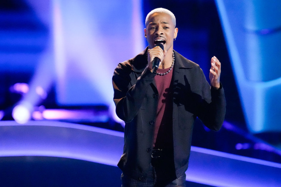 <strong>Brandon Montel competes on &ldquo;The Voice.&rdquo;</strong> (Greg Gayne/NBC)