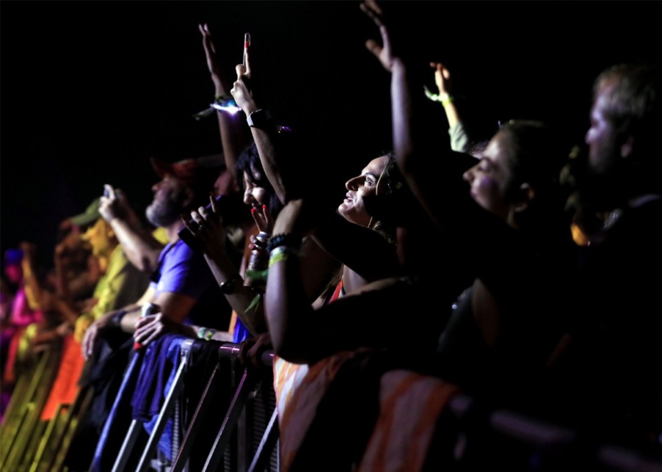 <strong>Audience members take in the 2021 Mempho Music Festival at the Memphis Botanic Garden.</strong> (Patrick Lantrip/The Daily Memphian file)