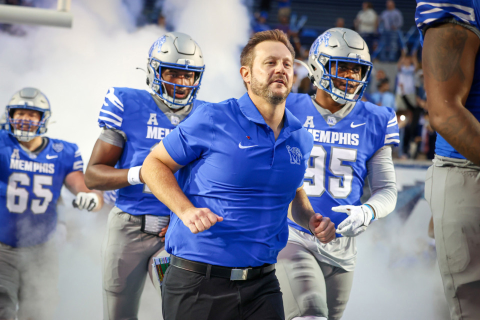 <strong>&ldquo;OK, is there something we can do a little bit differently?&rdquo;&nbsp;University of Memphis Head Coach Ryan Silverfield said.&nbsp;&ldquo;Is it scripting plays? Maybe preparing for different defenses we&rsquo;re seeing? All of the above? But that&rsquo;s our job as coaches is to find a way.&rdquo;</strong> (Wes Hale/Special to The Daily Memphian)