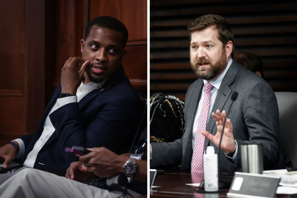 <strong>Council members JB Smiley Jr. (left) and Chase Carlisle (rgiht) recently appeared on &ldquo;Behind The Headlines.&rdquo;</strong> (From left to right: Patrick Lantrip/The Daily Memphian file; Mark Weber/The Daily Memphian file)