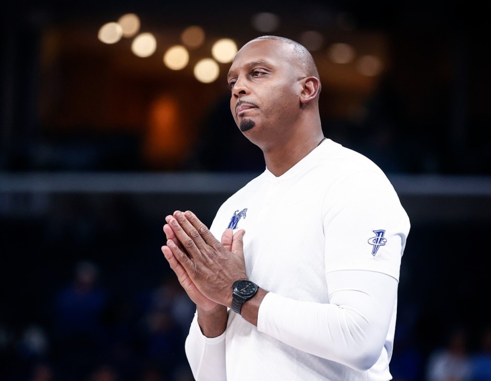 <strong>Tigers head coach Penny Hardaway during action against Wichita State on Thursday, Jan. 19, 2023.</strong> (Mark Weber/The Daily Memphian file)