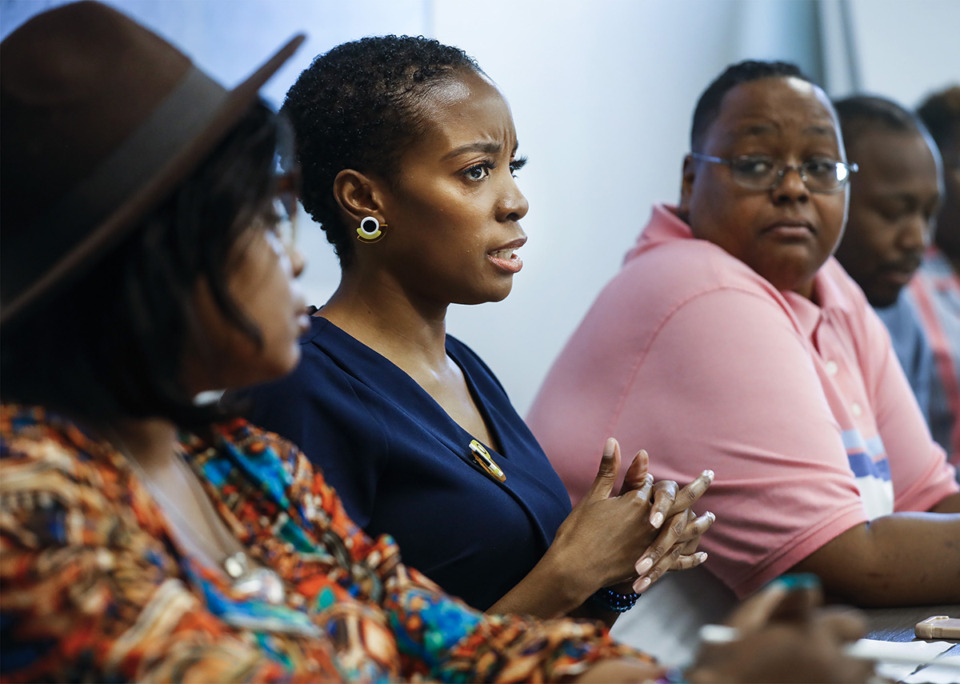 <strong>Sickle Cell patient Tabatha Marmon (middle) describes her experience with the disease during a panel discussion at last year&rsquo;s University of Tennessee Health Sciences&rsquo; College of Nursing Sickle Cell Bootcamp.</strong> (Mark Weber/The Daily Memphian file)&nbsp;&nbsp;