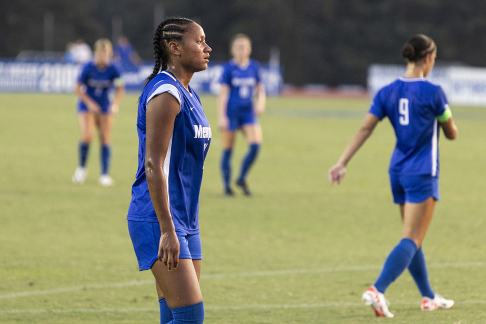 <strong>The University of Memphis Tigers&rsquo; Anne-Valerie Seto during an August game versus Ohio State. The top-seeded women&rsquo;s soccer team won their 13th consecutive match and will advance to play in the AAC semifinal on Thursday.</strong> (Brad Vest/Special to The Daily Memphian)