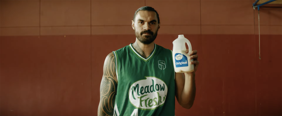 <strong>Memphis Grizzlies center Steven Adams stars in a commercial for&nbsp;Meadow Fresh.</strong> (Courtesy&nbsp;Meadow Fresh)