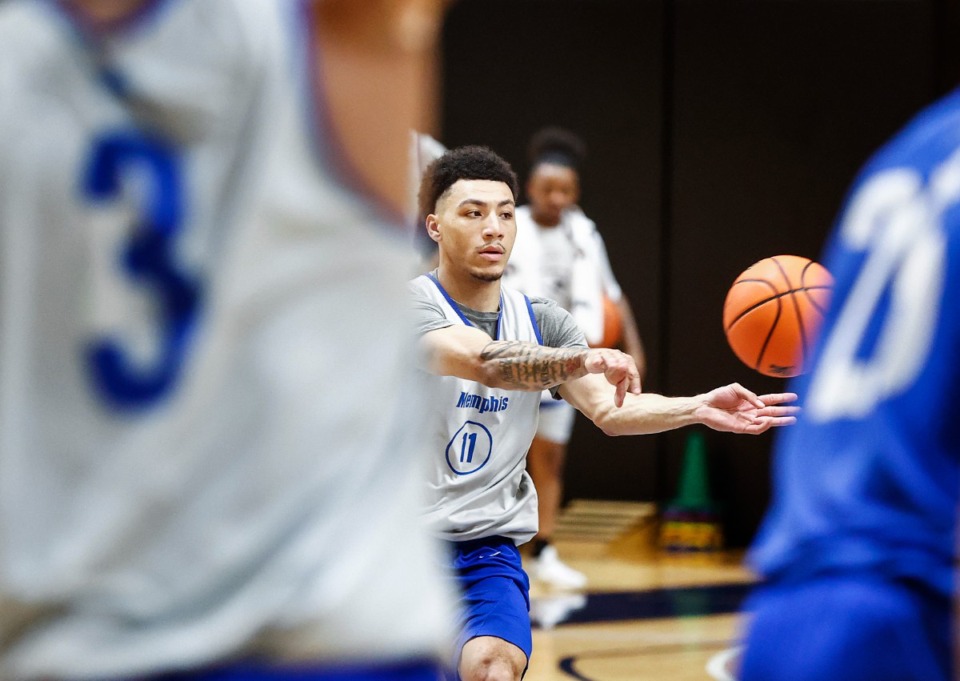 <strong>University of Memphis guard Jahvon Quinerly sat out the game against Lane College. He&rsquo;s still a question mark for LeMoyne-Owen.</strong> (Mark Weber/The Daily Memphian file)