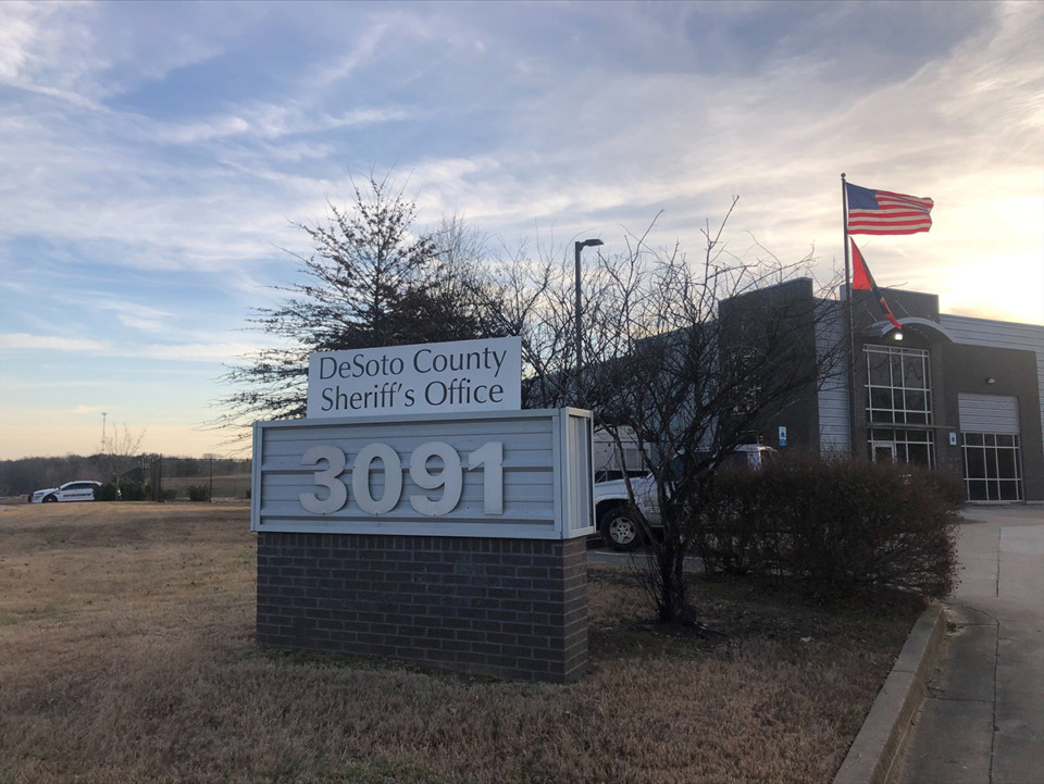 <strong>The office of the DeSoto County Sheriff's Department building in Hernando.</strong> (Beth Sullivan/The Daily Memphian file)