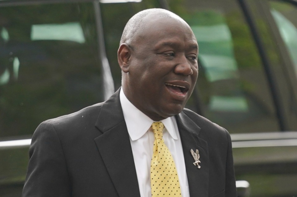 <strong>Attorney Ben Crump has been retained by the family of Deion Byrd. Byrd died after being stabbed by another inmate while in a holding cell before a court appearance at 201 Poplar Ave.&nbsp;</strong>(Seth Wenig/AP file)