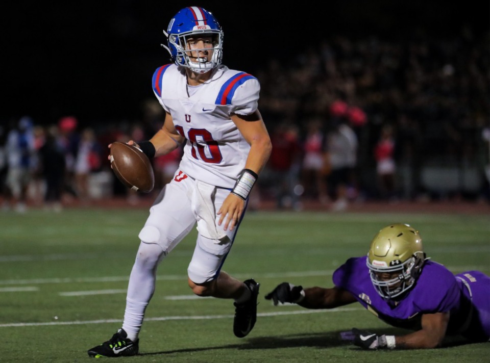 <strong>MUS quarterback Brady Hughes is this week&rsquo;s high school football player of the week.</strong> (Patrick Lantrip/The Daily Memphian file)