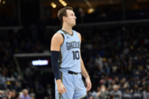 <strong>Memphis Grizzlies guard Luke Kennard (10) plays in the first half of an NBA basketball game against the Utah Jazz Wednesday, Feb. 15, in Memphis.</strong> (Brandon Dill/AP Photo file)