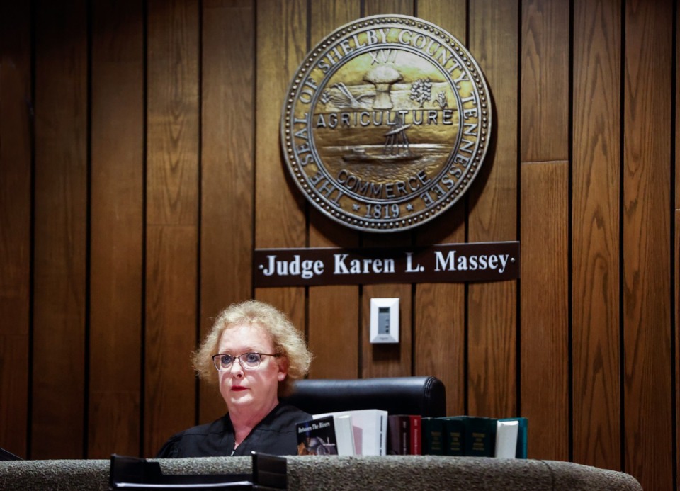 <strong>Judge Karen Massey on Thursday, Oct. 12, 2023.</strong> (Mark Weber/The Daily Memphian)
