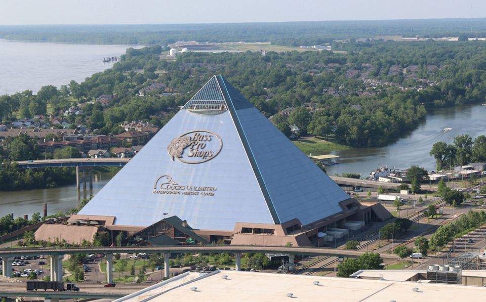 <strong>The Downtown Tourism Development Zone captures sales-tax growth within most of Downtown Memphis. It was created to pay for the debt issued when the Bass Pro Shops at the Pyramid was being converted from a basketball arena to a sporting-goods retailer.</strong> (The Daily Memphian file)