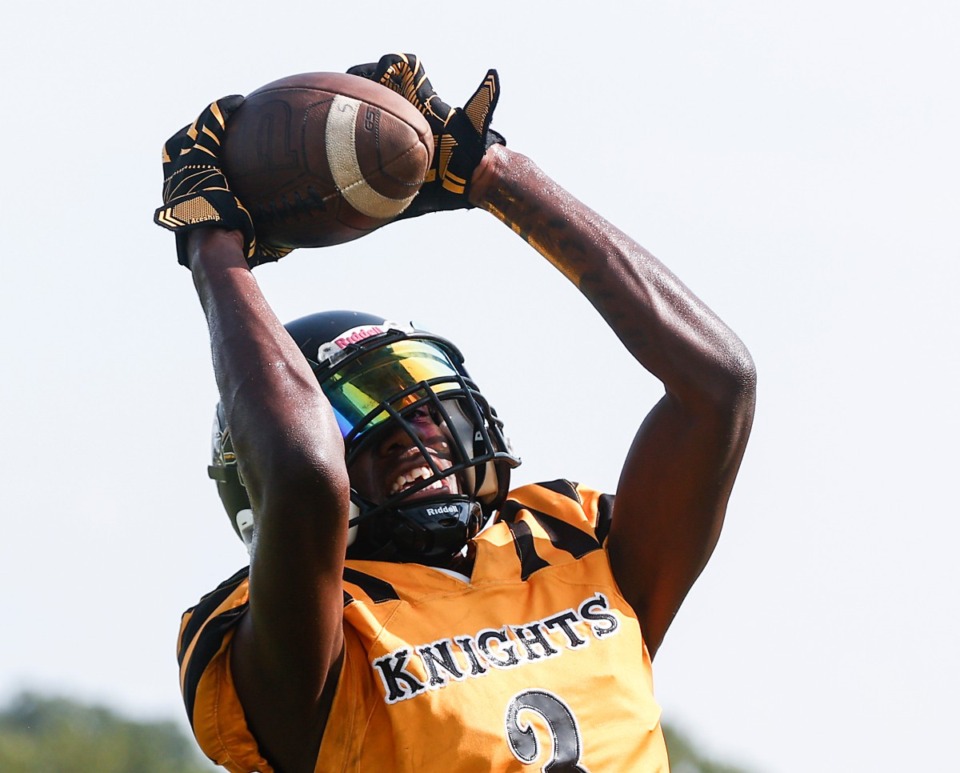 <strong>Sheffield receiver Radarious Jackson during practice on Monday, July 24, 2023.</strong> (Mark Weber/The Daily Memphian file)