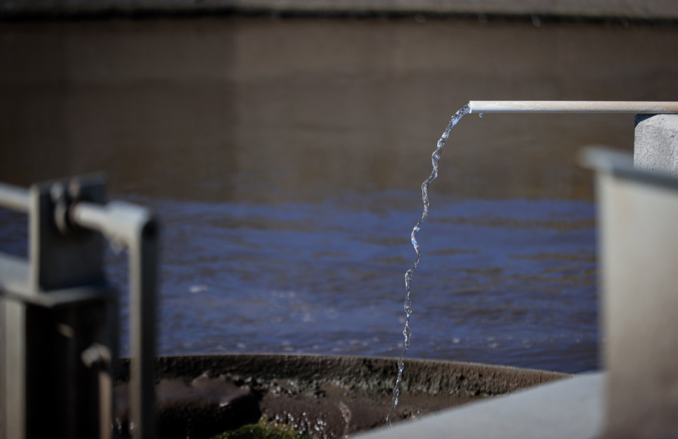 <strong>Chemicals are added to the sewage entering the Johnson Creek Wastewater Treatment Facility. Officials plan to expand the facility to absorb the Horn Lake Creek Basin Interceptor Sewer District&rsquo;s flow when it&rsquo;s disconnected from Memphis&rsquo; treatment system.</strong> (Patrick Lantrip/The Daily Memphian)