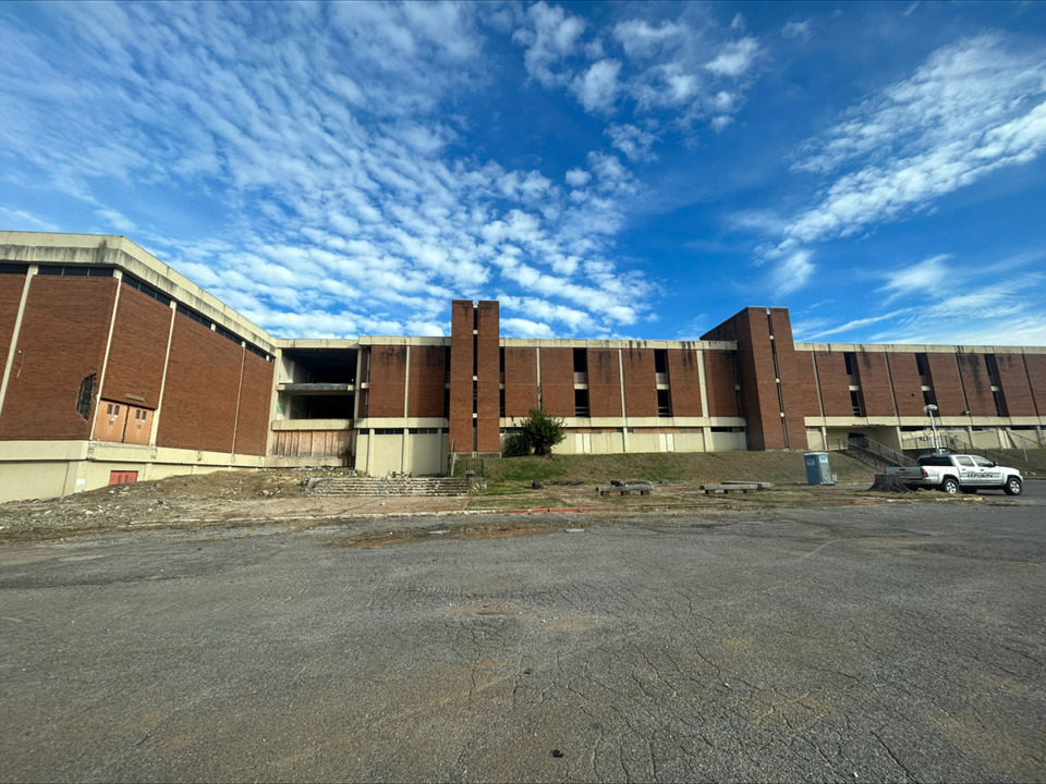 <strong>The 270,000-square-foot Northside High School, located at 1212 Volintine Ave., will transform into a $72 million multi-use community hub called Northside Square.</strong> (Sophia Surrett/The Daily Memphian)