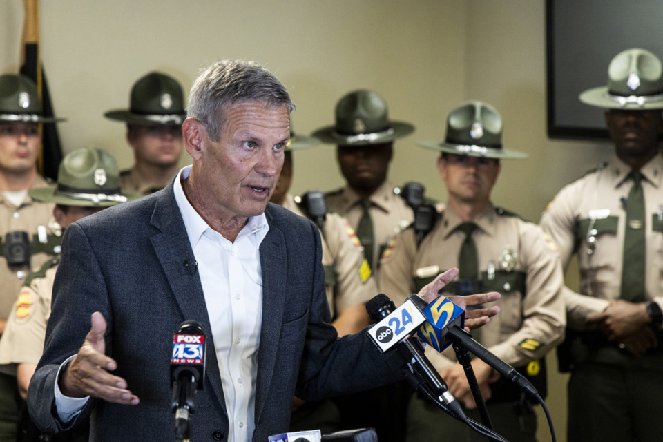 <strong>Gov. Bill Lee will send more than 50 Tennessee Highway Patrol troopers to Shelby Coounty to contribute to an ongoing &ldquo;surge&rdquo; over the next few weeks.</strong> (Brad Vest/Special to The Daily Memphian file)