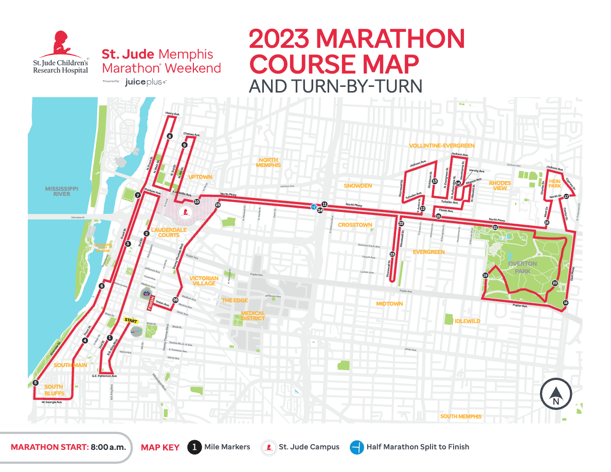 2023 St. Jude Memphis Marathon road closures Memphis Local, Sports