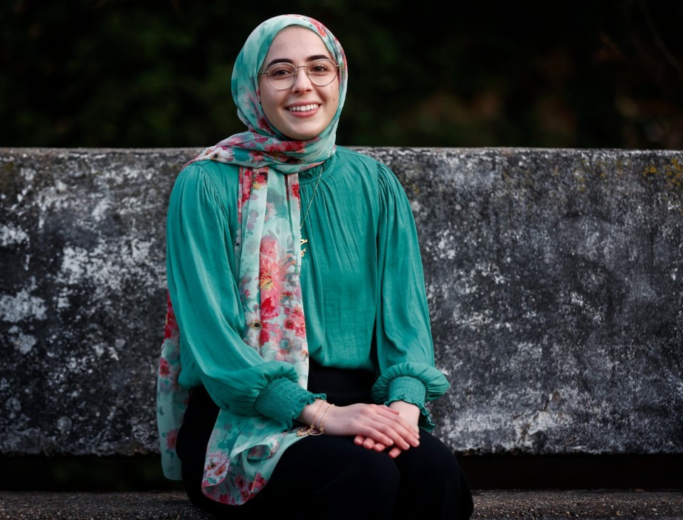 <strong>Mariam Khayata, pictured on Nov. 29, is a 2022 Rhodes College graduate who was recently awarded a Rhodes Scholarship.</strong> (Mark Weber/The Daily Memphian)