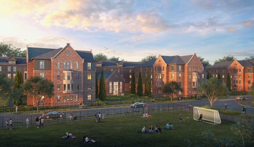 <strong>Construction will begin in 2024 on 540-bed apartment units at the University of Memphis Park Avenue campus.</strong>&nbsp;<strong>Memphis-based LRK is the architect.&nbsp;</strong>(Courtesy/LRK)