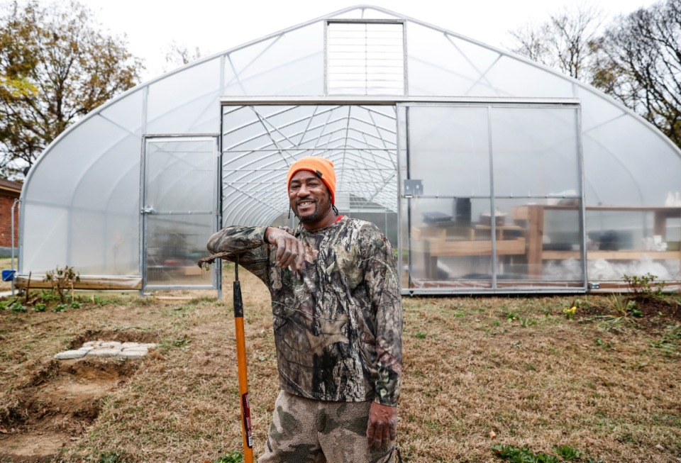 <strong>North Memphis farmer Marius Blake works in his greenhouse to bring fresh produce to the neighborhood.&nbsp;&ldquo;There&rsquo;s a crisis going on right now,&rdquo; Blake said. &ldquo;We&rsquo;ve got a food crisis.&rdquo;&nbsp;</strong> (Mark Weber/The Daily Memphian)