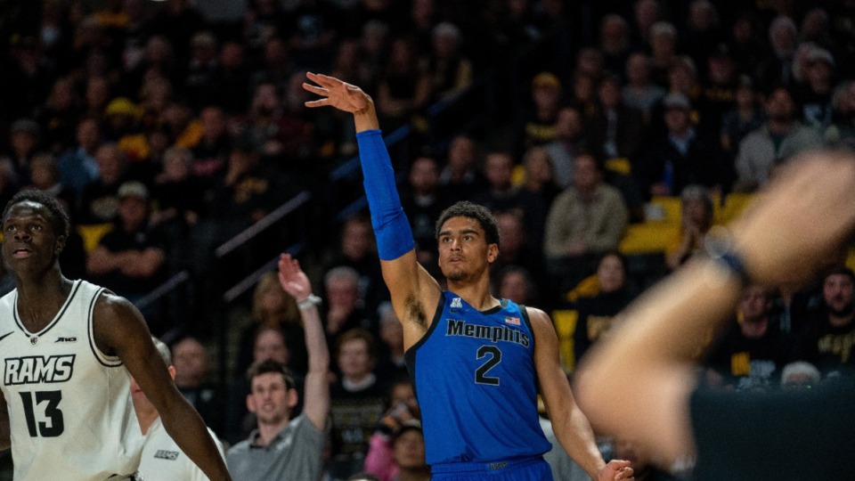 <strong>University of Memphis guard Jahvon Quinerly added 20 points and 6 assists Wednesday, Dec. 6 to help the Tigers defeat Virginia Commonwealth University at Stuart C. Siegel Center in Richmond, Va.</strong> (Courtesy Memphis Athletics)