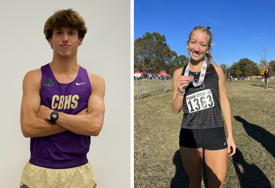 <strong>CBHS&rsquo; Joe Edwards (left) and Houston&rsquo;s Zoe Marsh.</strong> (The Daily Memphian files)