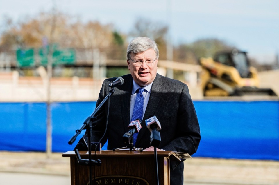 <strong>&ldquo;We are committed to expanding affordable housing opportunities for low-income households, paying particular attention to two of our city&rsquo;s&nbsp;most vulnerable populations, seniors and homeless veterans,&rdquo; Mayor Jim Strickland said Friday, Dec. 8 at the Edgeview at Legends Park groundbreaking ceremony.</strong> (Photo by Phillip Van Zandt)