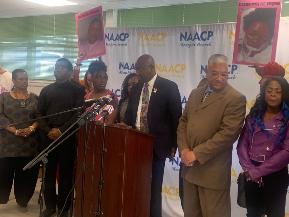 <strong>&ldquo;There&rsquo;s a pattern,&rdquo; civil rights attorney Ben Crump said at a press conference Wednesday, Dec. 13, 2023, about abuse allegations at Youth Villages facilities.</strong> (Ben Wheeler/The Daily Memphian)