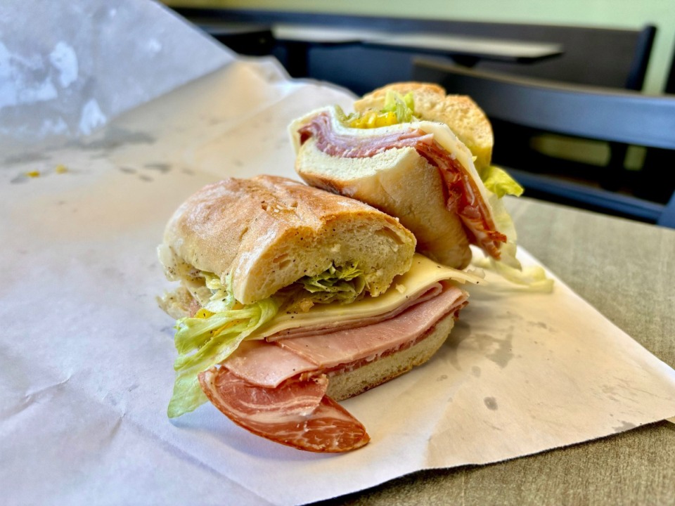 <strong>Fino&rsquo;s South Philly sandwich has ham, coppa, provolone, lettuce and tomato-onion dressing.&nbsp;</strong>(Joshua Carlucci/Special to The Daily Memphian)