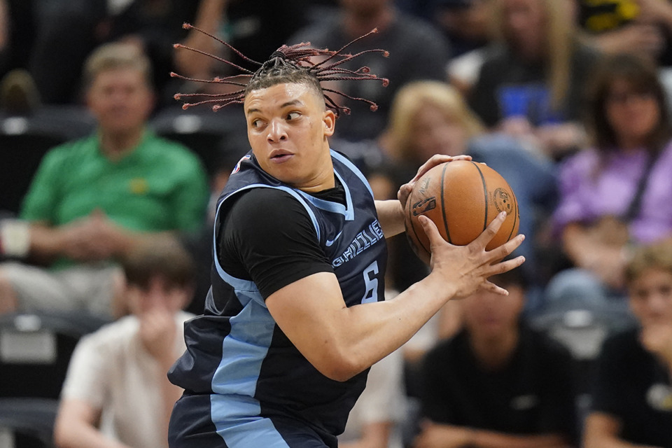 <strong>Memphis Grizzlies forward Kenneth Lofton Jr. (6) will be released leading up to the return of Ja Morant.</strong> (Rick Bowmer/AP Photo file)