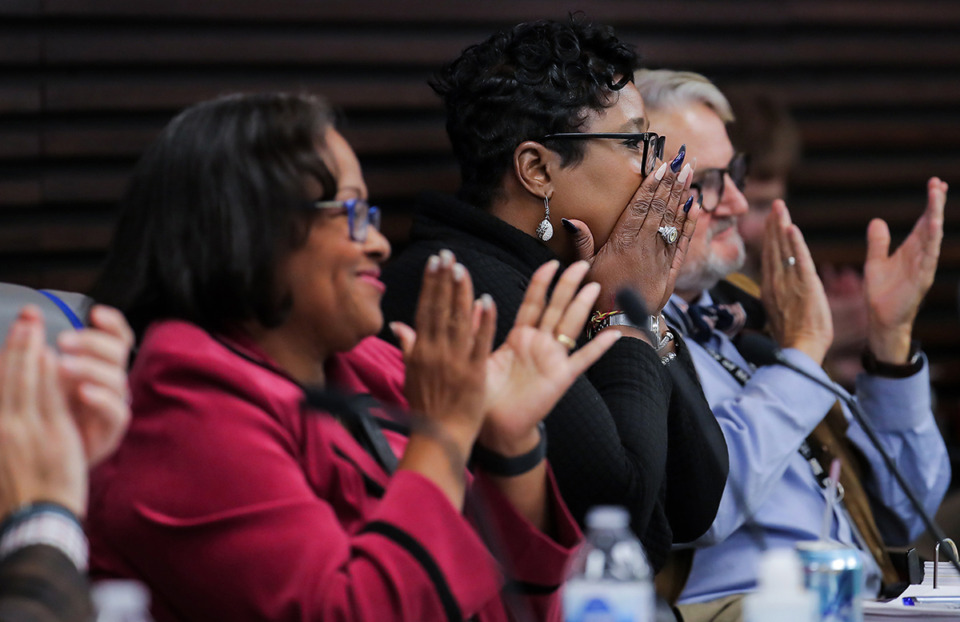 <strong>Members of the Memphis City Council react to Chandell Ryan getting confirmed as the city's chief operating officer Nov. 1, 2022.&nbsp;From the time the council took office in January 2020 to the last council meeting Dec. 19, 2023, The Daily Memphian&rsquo;s City Council Scorecard has tracked 158 votes and decisions by the city council.</strong> (Patrick Lantrip/The Daily Memphian file)