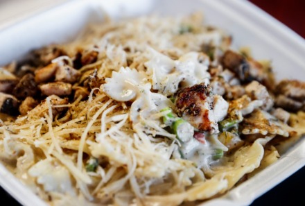 <strong>Trap Fusion&rsquo;s Jerk Chicken Alfredo Pasta dish on Friday, Dec. 15, 2023.</strong> (Mark Weber/The Daily Memphian)